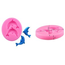 Καλούπι σιλικόνης 3D Δελφίνια