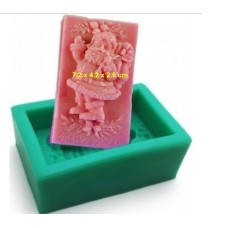 Καλούπι σιλικόνης 3D Άγιος Βασίλης Νο 3 σαπούνι