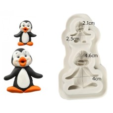 Καλούπι σιλικόνης 3D πιγκουίνοι