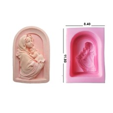 Καλούπι σιλικόνης 3D μητέρα και μωρό