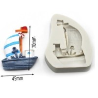 Καλούπι σιλικόνης 3D πειρατικό καράβι 3