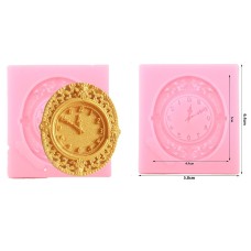 Καλούπι σιλικόνης 3D ρολόι ρετρό με περίγραμμα