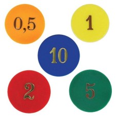 Μάρκες poker Metacrilate με αναγραφόμενο ποσό 50 τεμ.