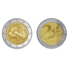 Κέρμα 2 Ευρώ 2025 "100 ΧΡΟΝΙΑ ΑΠΌ ΤΗ ΓΕΝΝΗΣΗ ΤΟΥ ΜΙΚΗ ΘΕΟΔΩΡΑΚΗ" UNC