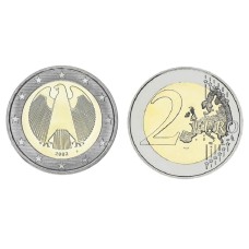 2 Ευρώ 2002 Γερμανίας "F" μεταχειρισμένο (F-VF)