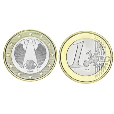 1 ευρώ 2002 Γερμανίας με "J"  μεταχειρισμένο (VF)