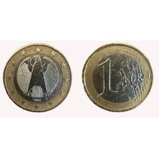 1 ευρώ 2002 Γερμανίας με "D"  μεταχειρισμένο (VF)