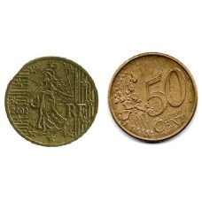 50 λεπτά  Γαλλίας 2002 μεταχειρισμένο (G)