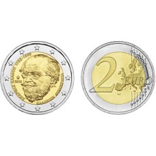 2 ευρώ 2019 150η επέτειος - Θάνατος του Ανδρέα Κάλβου ακυκλοφόρητο (UNC)