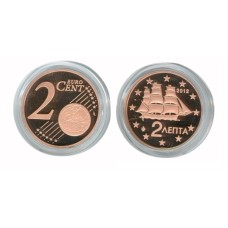 Νόμισμα 2 λεπτά 2012 proof ακυκλοφόρητο (UNC) Νόμισμα 2 λεπτά 2012 proof ακυκλοφόρητο (UNC)