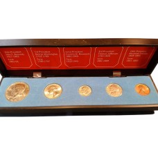 Σειρά 0,91 δολλάρια Αμερικής 1974 από 1 Cent έως 1/2 δολλάριο σε κασετίνα ακυκλοφόρητο (UNC)