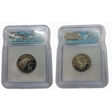 ΗΠΑ 25 σεντς 2007-S ICG PR70 DCAM ΗΠΑ 25 σεντς 2007-S ICG PR70 DCAM