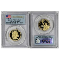 1 δολλάριο 2007 ΗΠΑ Madison PCGS PR69 Dcameo 