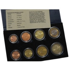 Ισπανία σετ ευρώ 1999-2003 0,01-2,00 € σε θήκη με COA