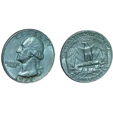 ΗΠΑ 1/4 δολλάρια 1962 ασημένιο  (XF)