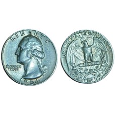 ΗΠΑ 1/4 δολλάρια 1964 ασημένιο  (XF)
