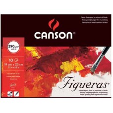 Μπλοκ Canson Figueras oil 290g/m2 19x25cm 10φ