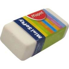  Γόμα για Μολύβι Mini Softy Λευκή