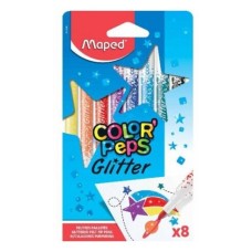  Μαρκαδόροι Ζωγραφικής Color Peps Glitter