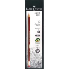Μολύβι με γόμα Faber Castell Dessin 2001 HB κουτί 12 τεμ.