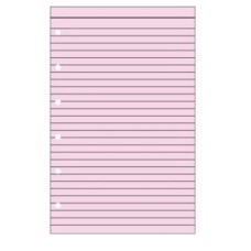 Ανταλλακτικά Organizer φύλλα σημειώσεων ριγέ 20φ 12.5x8cm