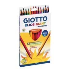 Ξυλομπογιές Elios Giant Triangular 12 Τεμάχια