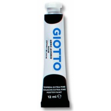 Τέμπερα Giotto 12ml  Μαύρο