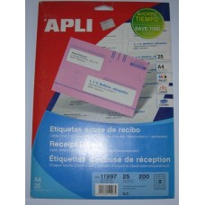 ETIKETTEΣ A4 93X30 + 67X26 25 ΦΥΛΛΑ APLI