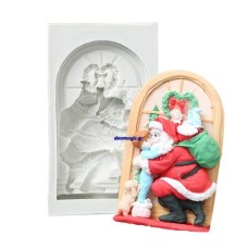 Καλούπι σιλικόνης 3D Άγιος Βασίλης με παιδάκι