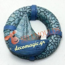 Καλούπι σιλικόνης 3D καραβάκι με σωσίβιο